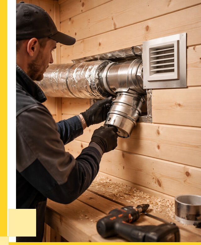 Монтаж вентиляции бани в Комсомольске-на-Амуре от 12245 р. | ЭриданКмс