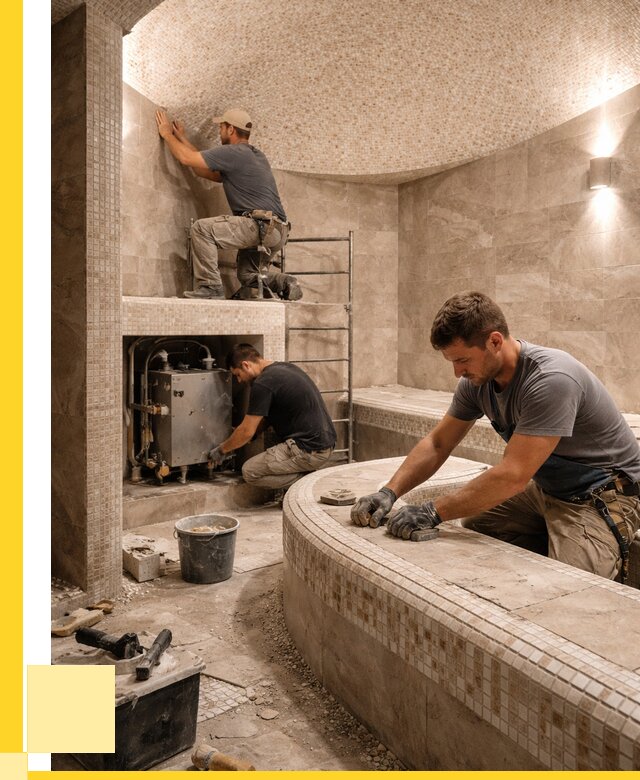 Монтаж хамамов под ключ в Комсомольске-на-Амуре от 255100 р. ЭриданКмс