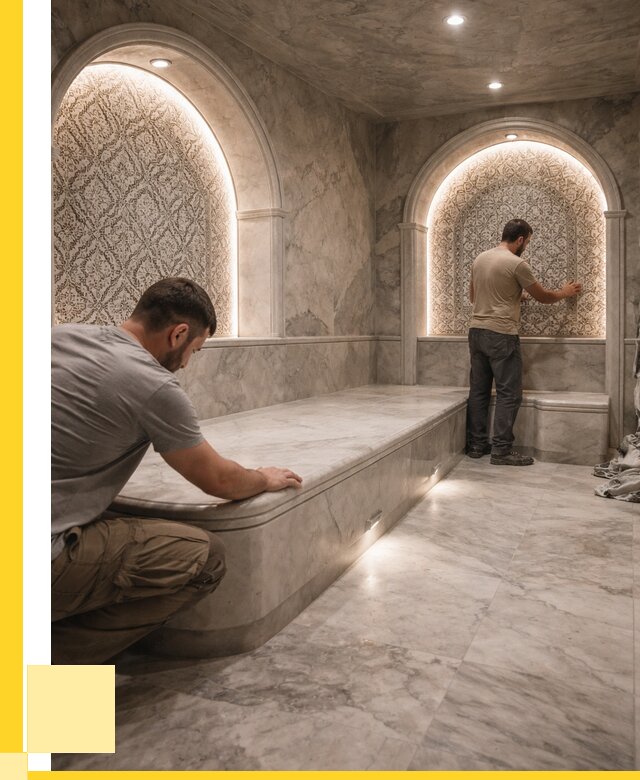 Турецкие бани под ключ в Комсомольске-на-Амуре от 255100 р. | ЭриданКмс