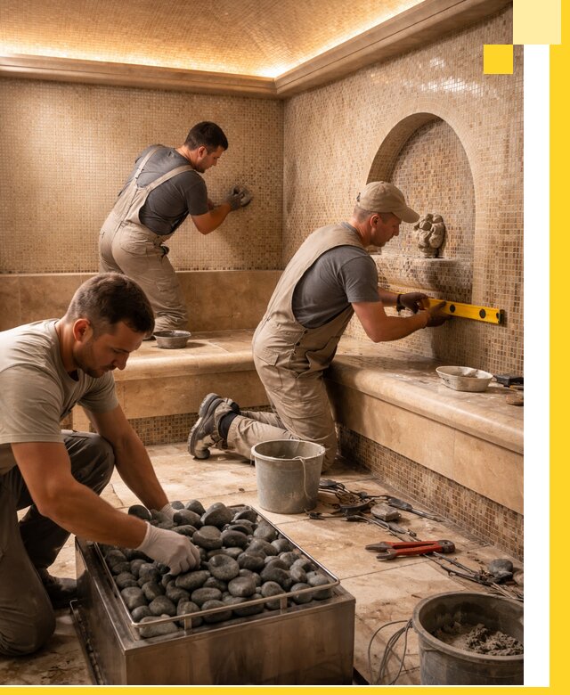 Проектирование и строительство хамама и сауны в Комсомольске-на-Амуре