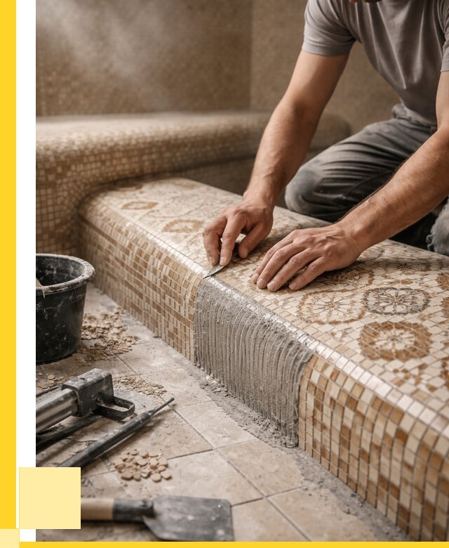 Плитка для хамама под ключ в Комсомольске-на-Амуре от 3571 р. | ЭриданКмс