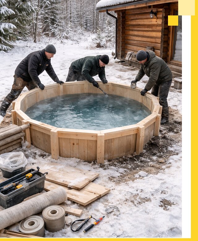 Изготовление и установка ледяных купелей под ключ в Комсомольске-на-Амуре